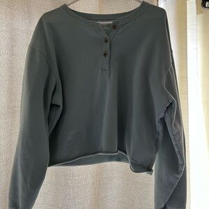 Women's Hollister sea green Button-Up Top